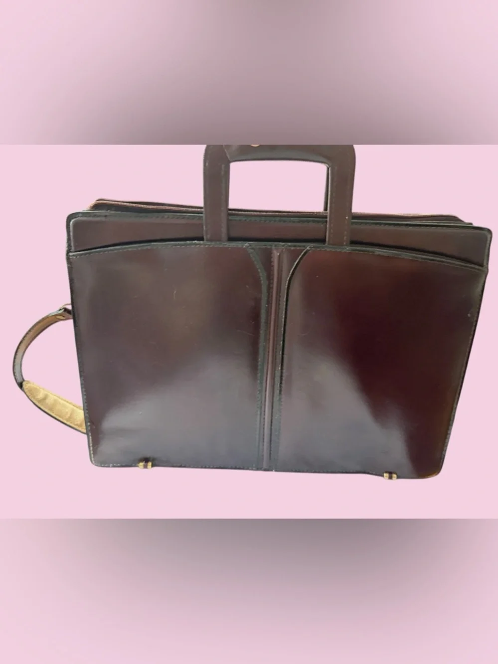 MEN’S LEATHER ATTACHE CASE🔥BURGUNDY🔥NEW W TAGS🔥EXECUTIVE STYLE🔥